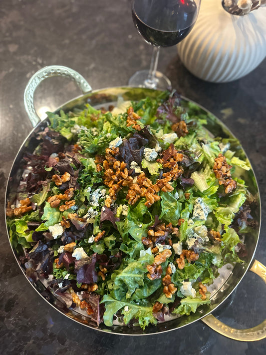 Walnut + Blue Cheese Salad