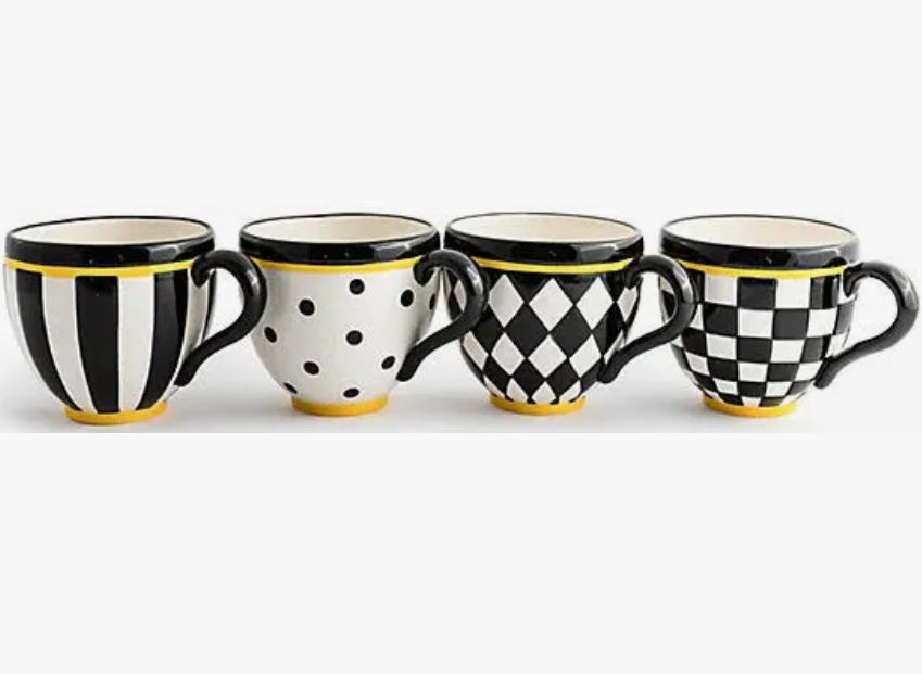 Courtly Mugs, Set Of 4