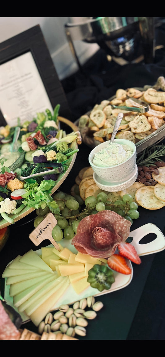 White & Gold Serving Tray