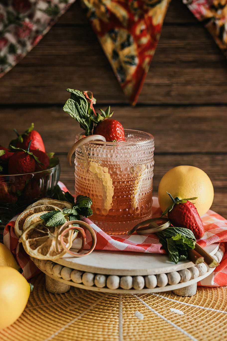 Berry Rhubarb Fizz