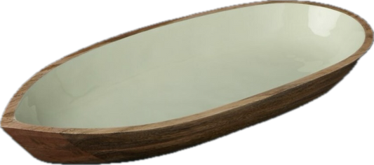 Madras Large Oval Bowl, Mint