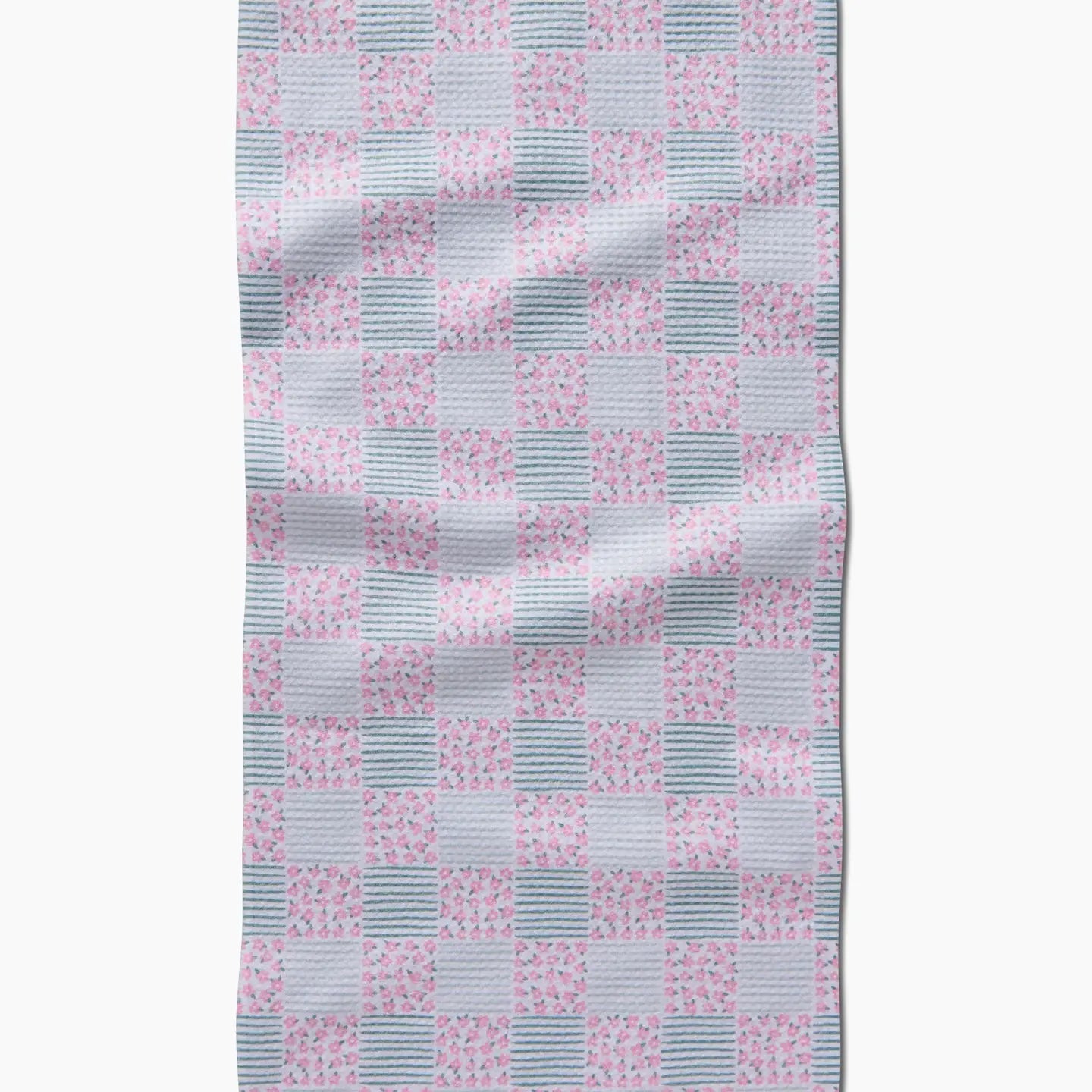 Mini Flowers Bar Towel-Pink